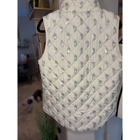 Simply Southern Pineapple Puffy Vest Womens Large - Picture 5 of 5